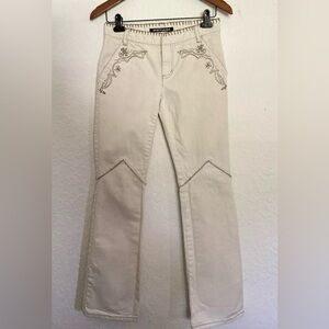 Vintage DKNY Embroidered Low Rise Jeans Size 5 (29x31)